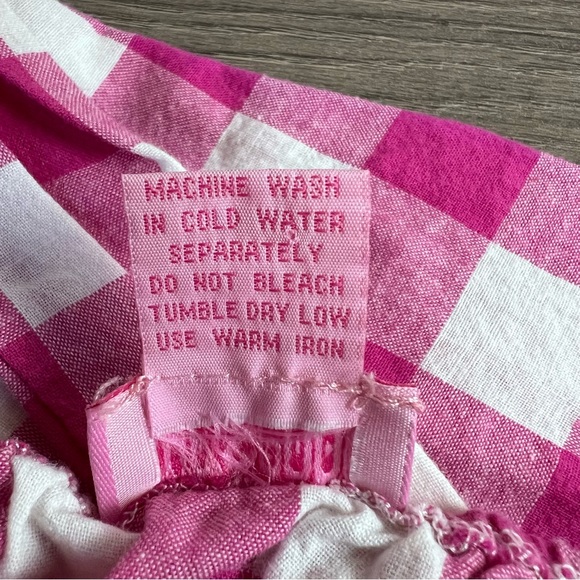 Black White, Pink Gingham Plaid Sundress Bundle Size Medium - Picture 7 of 7